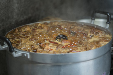 Boiled pork spicy flavors,boiling