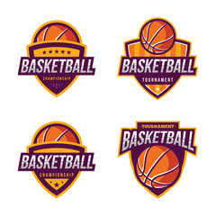 Obraz premium Basketball Logo, American Logo Sport