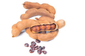 Tamarind isolated on white background
