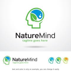 Nature Mind Logo Template Design Vector