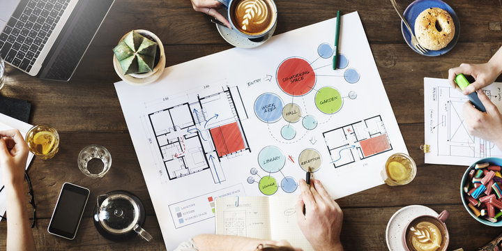 Team Meeting Brainstorming Planning Analysing Concept
