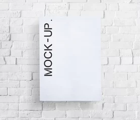 Fotobehang Mock Up Model Typography Object Sample Concept © Rawpixel.com