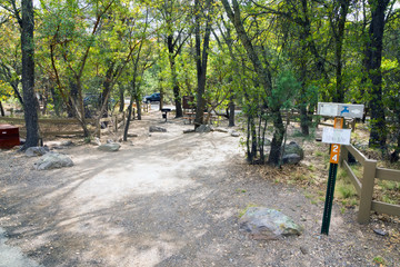 Reserved camping site in Chiricahua National Monument, Arizona,