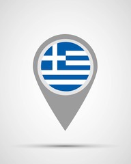 greece flag location