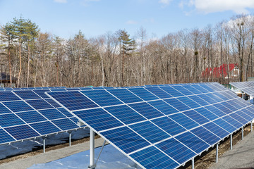 Solar panel station