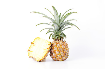 Fresh Pineapple fruits Isolated on white backgrounds