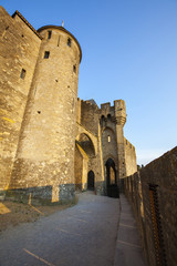 Castle of Carcassonne is a medieval fortified French town in the Region of Languedoc-Roussillon, France.