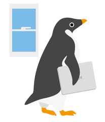 アデリーペンギン ノートパソコン