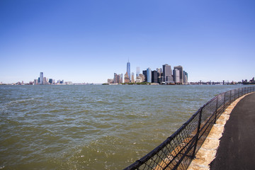 New York skyline downtown manhattan