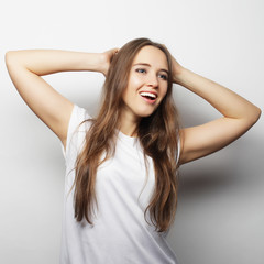 Fototapeta premium Young beautiful woman