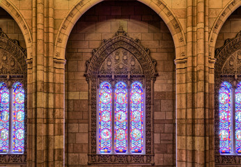 Arches around a window