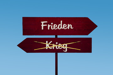 Schild 48 - Frieden