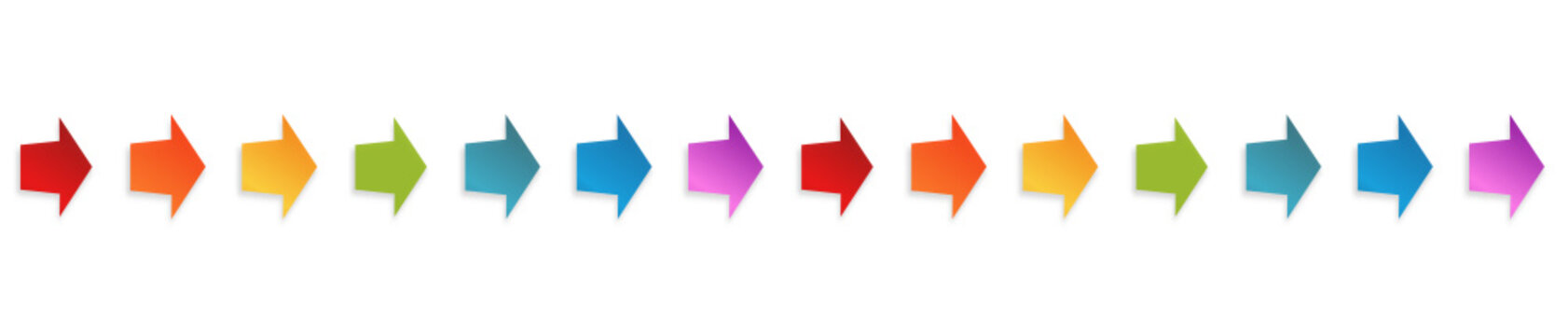 regenbogen Pfeil pfeile reihe Banner band Hintergrund Richtung verbindung