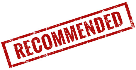 Recommended stamp red