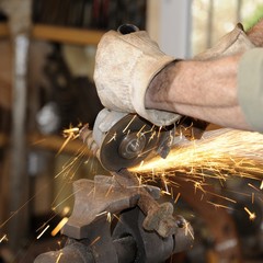 tronçonnage à la meuleuse