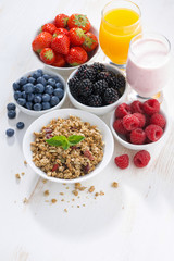 delicious and healthy breakfast with berries 