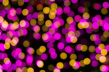 Abstract circular bokeh background of Christmas light