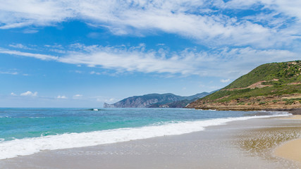The beach in Sardinia near Iglesias