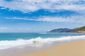 The beach in Sardinia near Iglesias