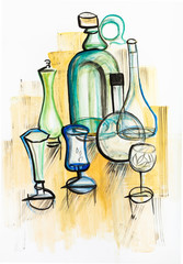 Still life on table