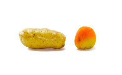 Fototapeta na wymiar tomato and potato
