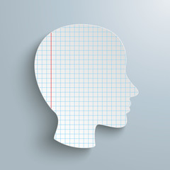 Human Head Checked Paper