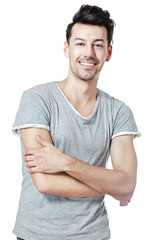 Fototapeta premium smiling young man isolated