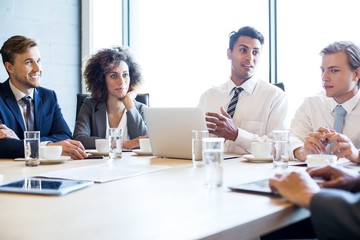 Businesspeople in conference room during meeting