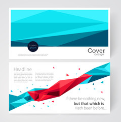 cover Template brochure, leaflet, magazine spread. stock-vector Abstract geometric background triangle element