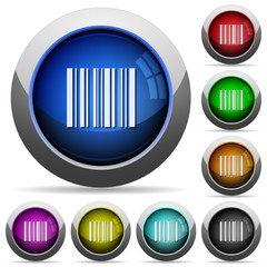 Obraz premium Barcode button set