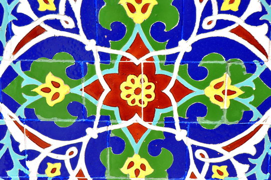 Usbekistan - typisches Mosaik an der Seidenstra&szlig;e