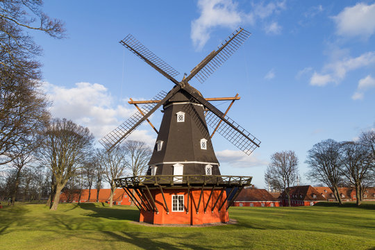 Windmill in Kastellet fortress, Copenhagen, Denmark