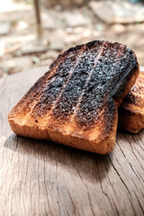 Crispy and Crunchy Over Burned Toasts