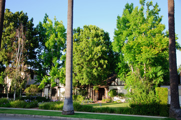 House with frontyard and garden path 