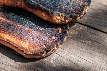 Crispy and Crunchy Over Burned Toasts