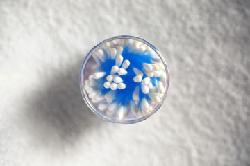 Cotton Spinning ear on Floor Carpets background