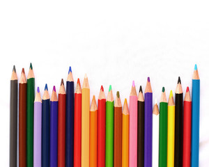 Pencils Colour isolated on white background