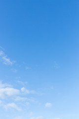 clear blue sky and white cloud