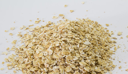 Heap of rolled oats
