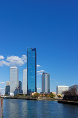 Fototapeta premium 大阪ビジネスパークのビル群