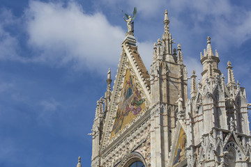 Fototapeta na wymiar Siena Cathedral, dedicated to the Assumption of the Blessed Virg
