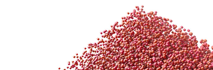 Three dimensional cubes background