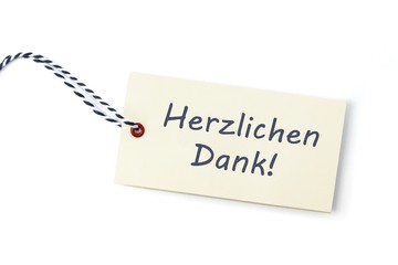 Herzlichen Dank! - Label