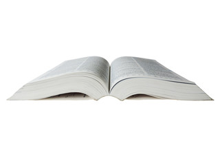 Advanced English dictionary, isolated on White