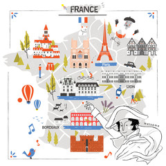 France travel map