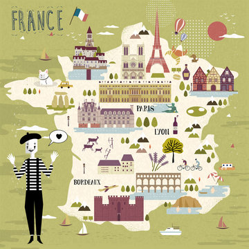 France travel map