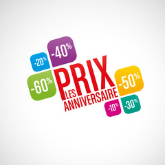 les prix anniversaire
