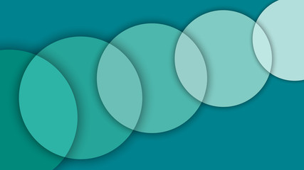 Abstract background with different levels surfaces and circles, material design