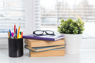Mix of office supplies and gadgets