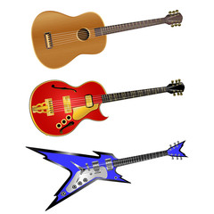 Obraz na płótnie Canvas raster version guitars